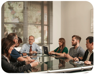 Photo of staff meeting in ALBMC